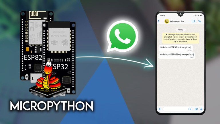 MicroPython Send Messages to WhatsApp with the ESP32 ESP826 NodeMCU